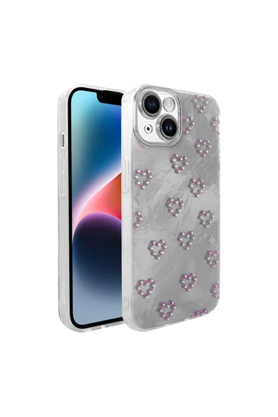Vipfoni iPhone 13 Kılıf Kamera Korumalı Figürlü Zore Ponti Silikon Kapak
