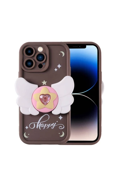 Vipfoni iPhone 14 Pro Kılıf Kamera Korumalı Figür Tasarımlı Kapya Kapak ürün görseli