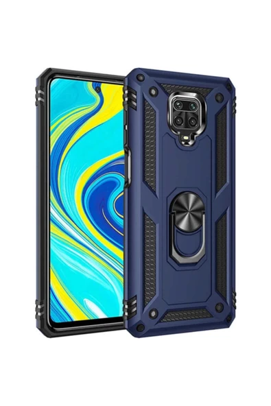 Hasırcı Grup Zore Xiaomi Redmi Note 9 Pro Uyumlu Kendinden Standlı Mıknatıslı Silikon Kılıf ürün görseli