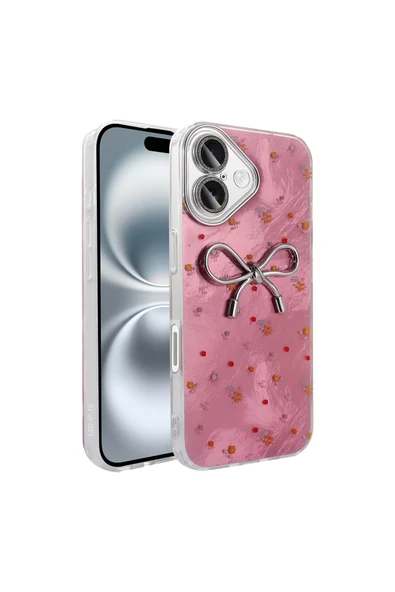 batuteknoloji Apple iPhone 16 Kılıf Kamera Korumalı Figürlü Zore Ponti Silikon Kapak ürün görseli