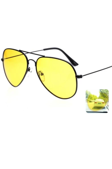 Hayatı Kolaylaştıran Ürünler Bibizde ANTİ FAR GECE GÖRÜŞ VE GÜNEŞ GÖZLÜĞÜ DAMLA MODEL GÖZLÜK - Resim 2