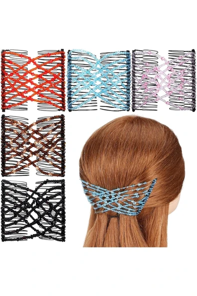 Vipfoni Kristal Boncuklu Sihirli Topuz Tokası - Resim 3