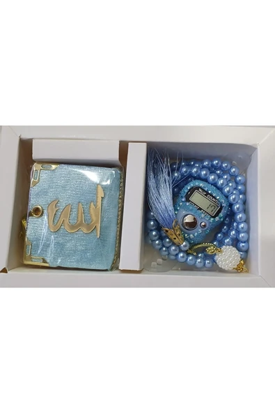Vipfoni Hediyelik Minik Kur'anı Kerim Zikir Matik Inci Tesbih Set ürün görseli 1