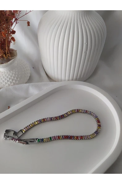 Vipfoni Su Yolu Taşlı Çelik Bileklik - Resim 3