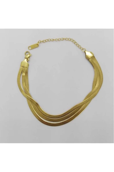 Vipfoni Çelik 3'lü Italyan Zincir Bileklik ürün görseli