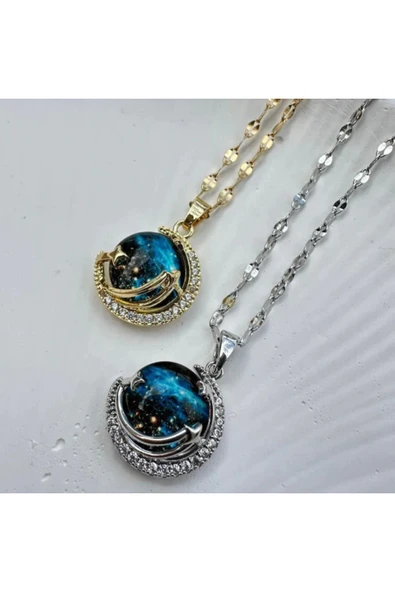 Vipfoni Çelik Gökyüzü Kolye ürün görseli