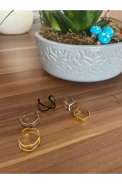 Vipfoni Ayarlanabilir 5 Li Eklem Yüzük Set ürün görseli