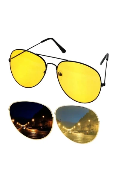 Hayatı Kolaylaştıran Ürünler Bibizde ANTİ FAR GECE GÖRÜŞ VE GÜNEŞ GÖZLÜĞÜ DAMLA MODEL GÖZLÜK - Resim 3