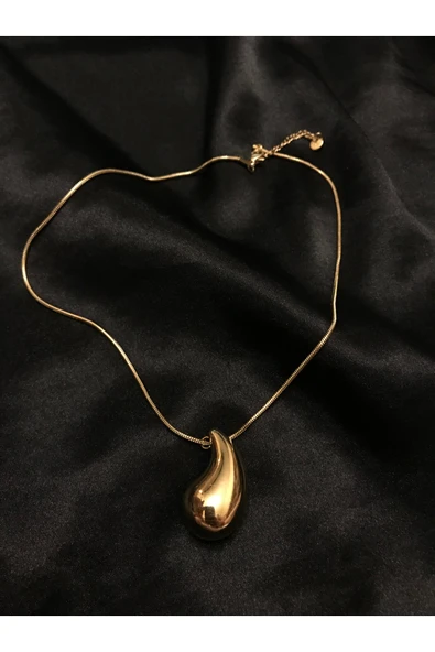 Vipfoni Çelik İtalyan  Gözyaşı Damla Kolye ürün görseli