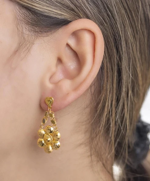 Yiğitbaşı Gold 22 Ayar Küpe