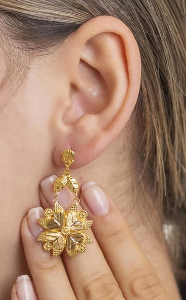 Yiğitbaşı Gold 22 Ayar Küpe - 2