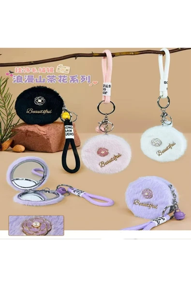Vipfoni Beautiful Yazılı Peluş Ayna Anahtarlık ürün görseli