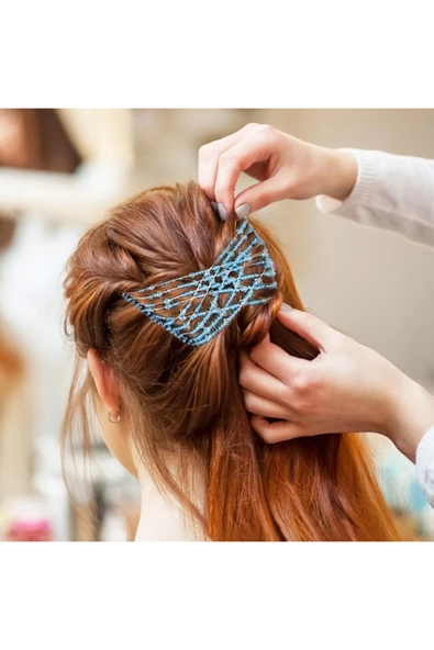 Vipfoni Kristal Boncuklu Sihirli Topuz Tokası - Resim 5