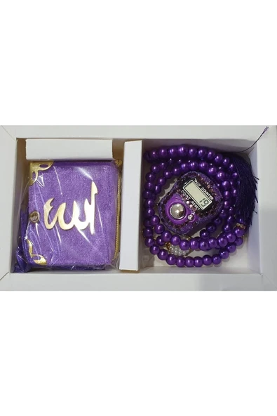 Vipfoni Hediyelik Minik Kur'anı Kerim Zikir Matik Inci Tesbih Set ürün görseli