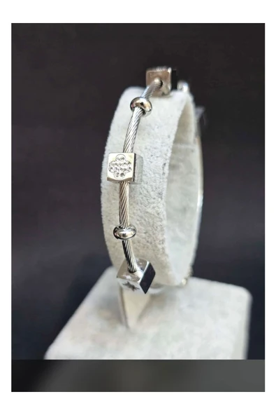 Vipfoni Çelik Charm Kelepçe Bileklik ürün görseli