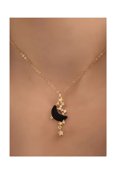 Vipfoni Ay Yıldız Figürlü Kadın Kolye ürün görseli