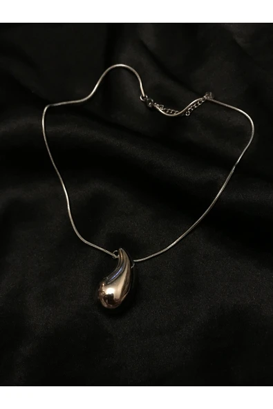 RuStore Çelik İtalyan  Gözyaşı Damla Kolye ürün görseli 1