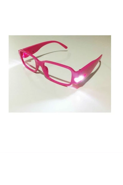 DİNÇ Kırmızı Led Işıklı Kitap Okuma Gözlüğü Camsız - 4