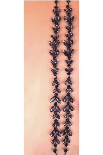 Vipfoni El Yapımı Kristal Taşlı Kına, Nişan, Düğün Gelin Tacı ürün görseli