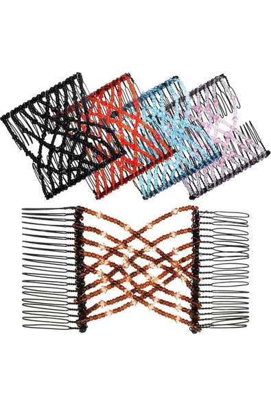 Vipfoni Kristal Boncuklu Sihirli Topuz Tokası - Resim 4