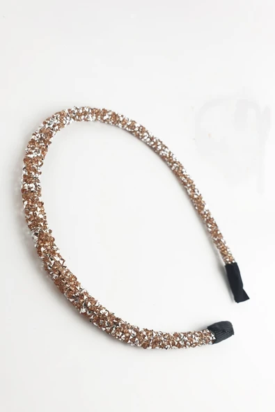 Vipfoni Kristal Taşlı Simli Ince Bant Taç 2 Adet ürün görseli