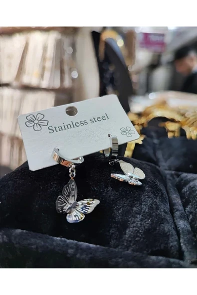 Vipfoni Kelebek Çelik Küpe ürün görseli