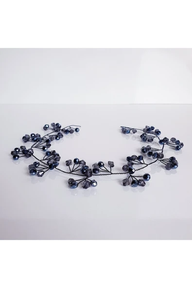 Vipfoni Kristal Boncuklu Düğün Nikah Nişan ve Kına Gelin Saç Aksesuarı ürün görseli