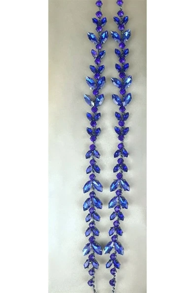 Vipfoni El Yapımı Kristal Taşlı Kına, Nişan, Düğün Gelin Tacı ürün görseli