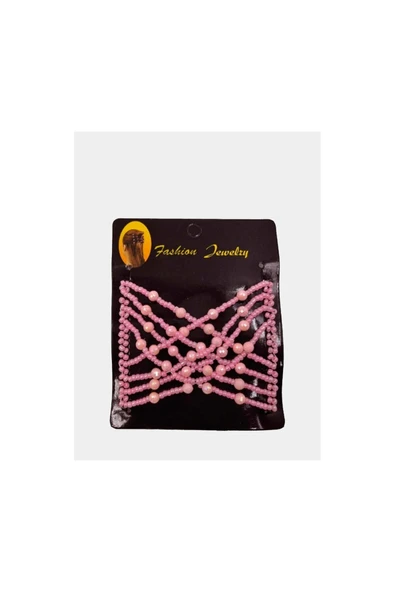 Vipfoni İnci Detaylı Sihirli Topuz Tokası Pembe ürün görseli