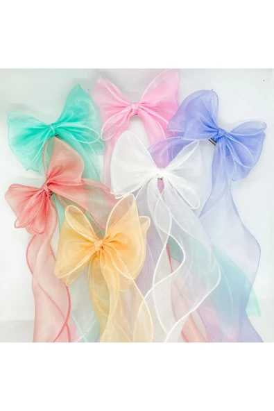 Vipfoni Organze Uzun Kuyruklu Fiyonk Otomatik Toka 2 Adet ürün görseli