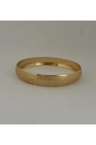 Vipfoni Altın Kaplama Kumlu Desen Bilezik 1 cm - Resim 3