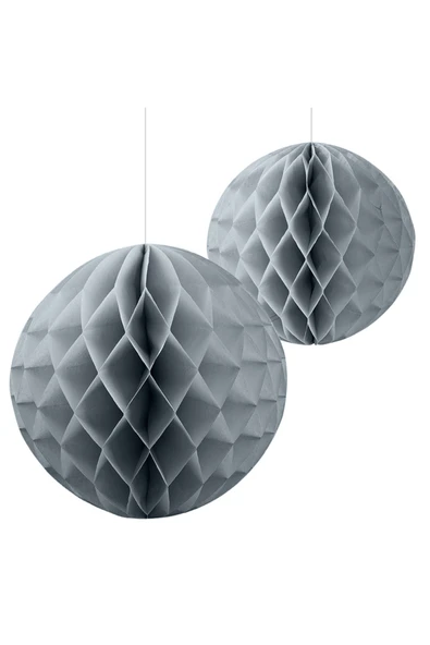 PATİKA PARTİEVİ Gümüş Petekli kağıt süs, 2'li ürün görseli 1