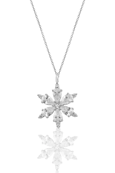 Vipfoni Zirkon Taşlı Yıldız Çiçeği Kolyesi ürün görseli 1