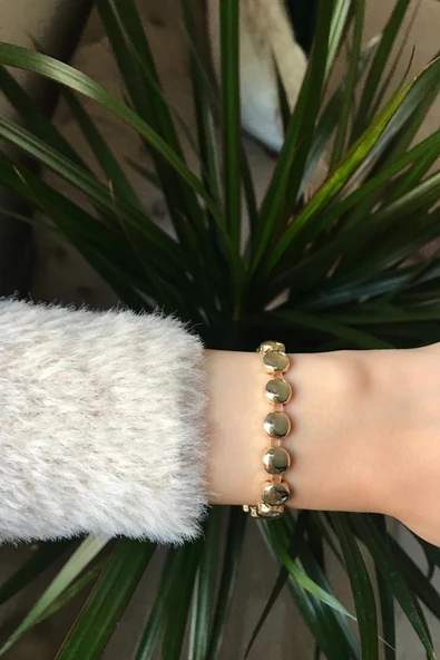 Vipfoni Geniş Top Zincir Bileklik - Resim 2