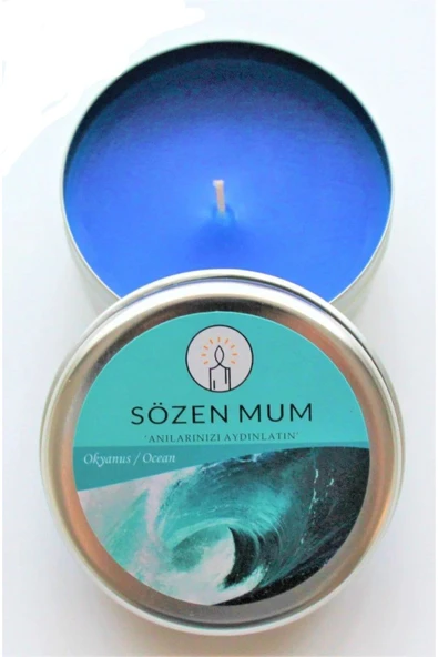 Vipfoni Hediyelik Kokulu Teneke Mum - Resim 2