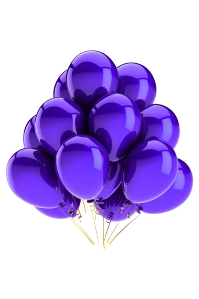Vipfoni Metalik Balon Mor- 10 Adet ürün görseli