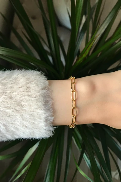 Vipfoni Iç Içe Geçmeli Halka Zincir Bileklik - Resim 2