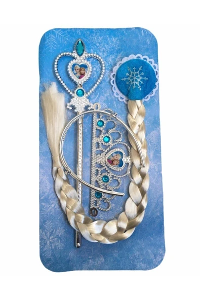 Vipfoni Elsa Frozen Saç Asa Taç Seti - 1