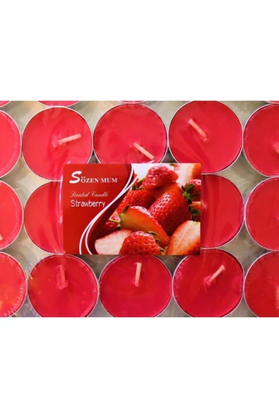 Vipfoni Meyve Kokulu Tealight Mum - Resim 4