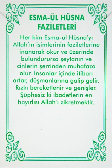 Vipfoni Esmaül Hüsna Kolye - Resim 2