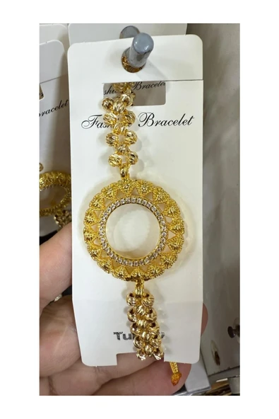 Vipfoni İçi Boş Doldurulabilen Altın Kaplama Dorika Toplu Bileklik M6 ürün görseli 1