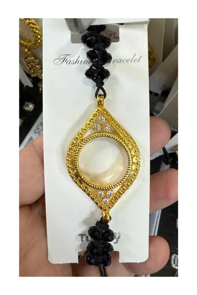 Vipfoni İçi Boş Doldurulabilen Altın Kaplama Kristal Taşlı Bileklik M5 ürün görseli 1