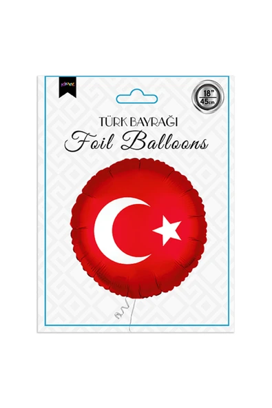 alsepeteavm 18" Folyo Balon - Türk Bayrağı- ürün görseli 1
