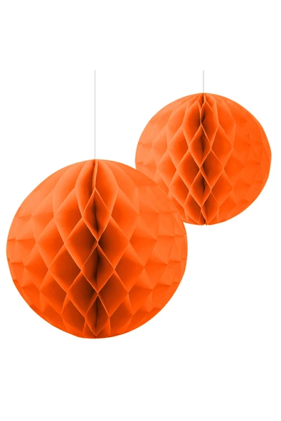 supertrend KF084 Turuncu Petekli Kağıt Süs 2li ürün görseli