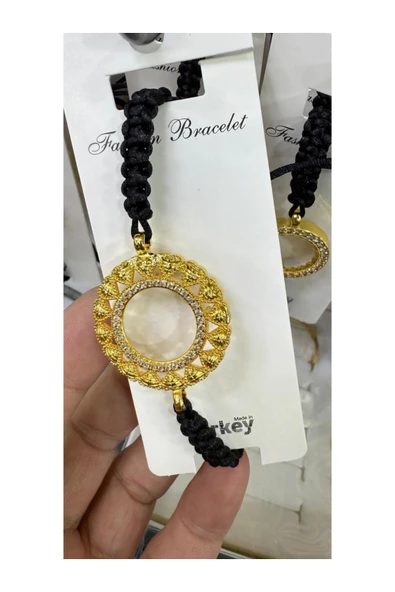 Vipfoni İçi Boş Doldurulabilen Altın Kaplama İp Örgülü Bileklik M4 ürün görseli 1