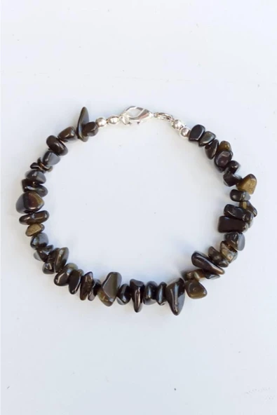 Vip-Aksesuar Siyah Obsidyen Taşı Doğal Taş Bileklik ürün görseli