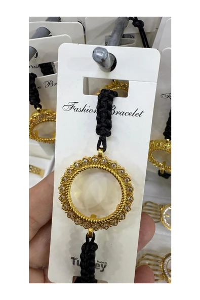 Vipfoni İçi Boş Doldurulabilen Altın Kaplama İp Örgülü Bileklik M3 ürün görseli