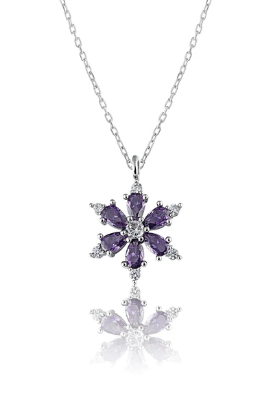 Vipfoni Zirkon Taşlı Yıldız Çiçeği Kolyesi ürün görseli