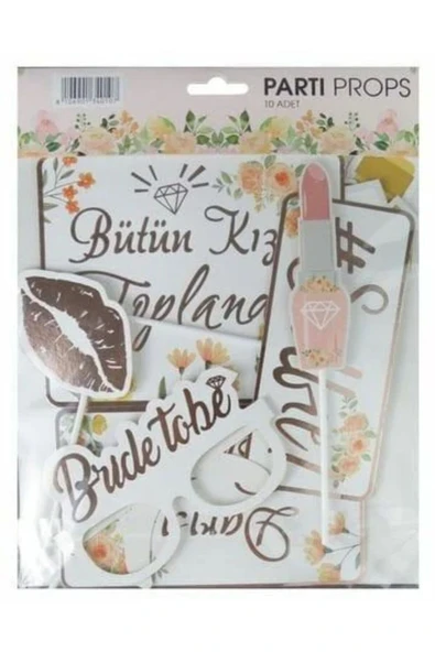 Vipfoni Bride to be Bekarlığa Veda Partisi Konuşma Balonu Seti Türkçe - Resim 2