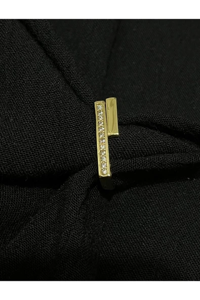 Vipfoni Üstten Ayarlamalı Çubuk Gold Kaplama Yüzük ürün görseli